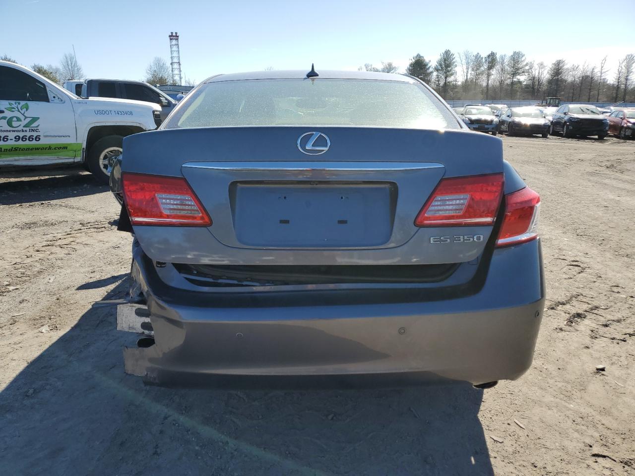2012 Lexus ES VIN JTHBK1EG1C2505339 Copart auction photo, rear end / undercarriage damage thumbnail 6