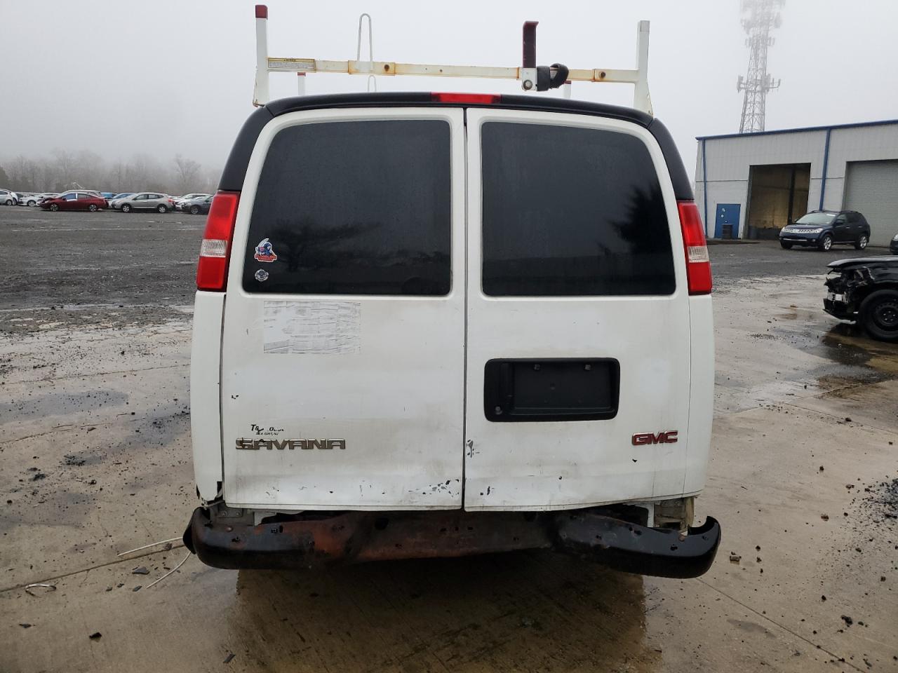 2017 GMC Savana VIN 1GTW7AFF5H1129347 Copart auction photo, rear end damage thumbnail 6