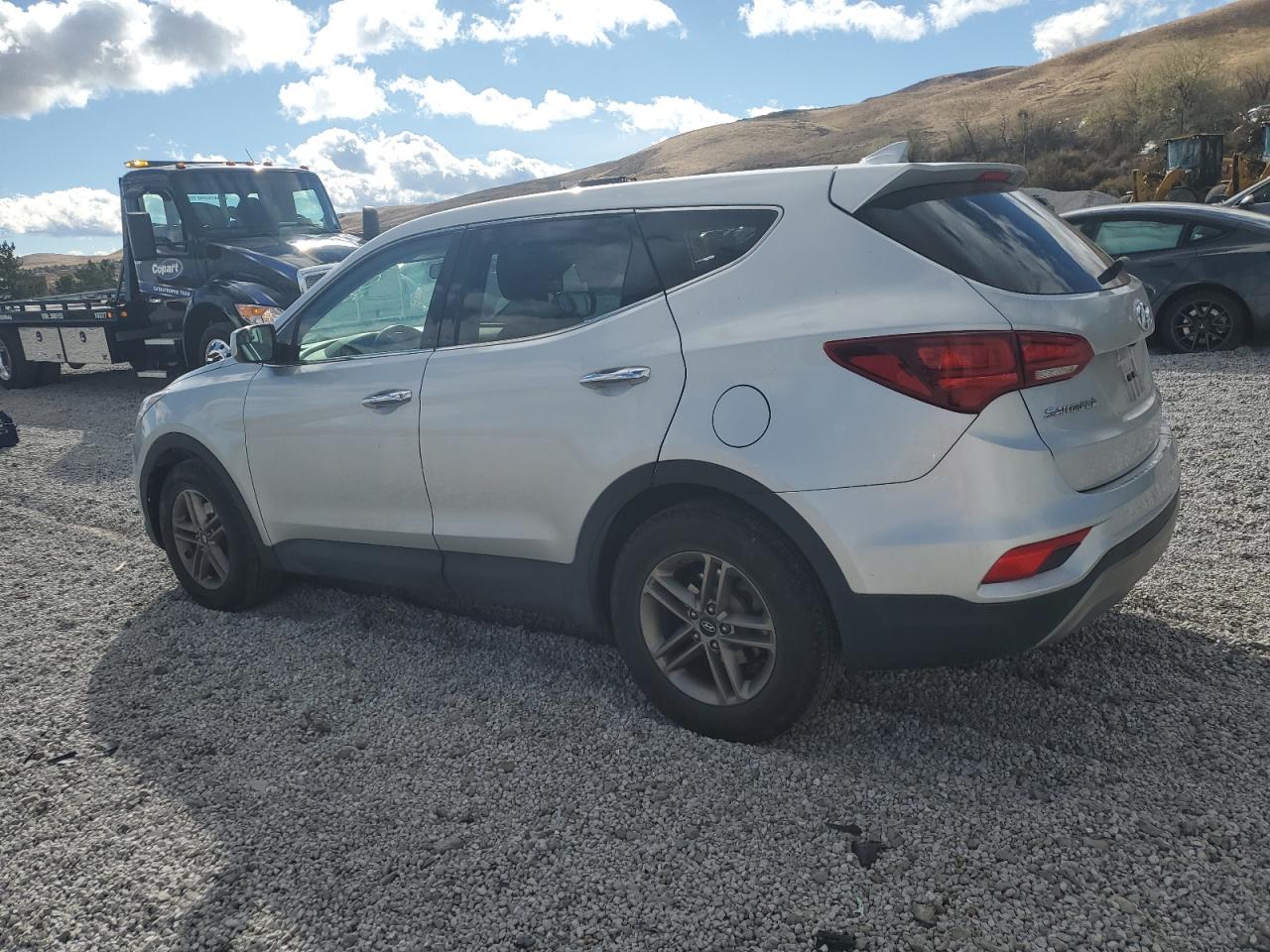 2017 Hyundai Santa Fe VIN 5XYZTDLB1HG441550 Copart auction photo, vandalism damage thumbnail 2