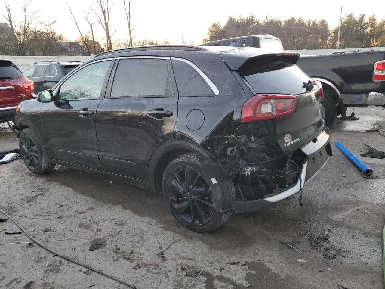 2019 KIA Niro VIN KNDCC3LC7K5292506 Copart auction photo, front end / rear end damage thumbnail 2