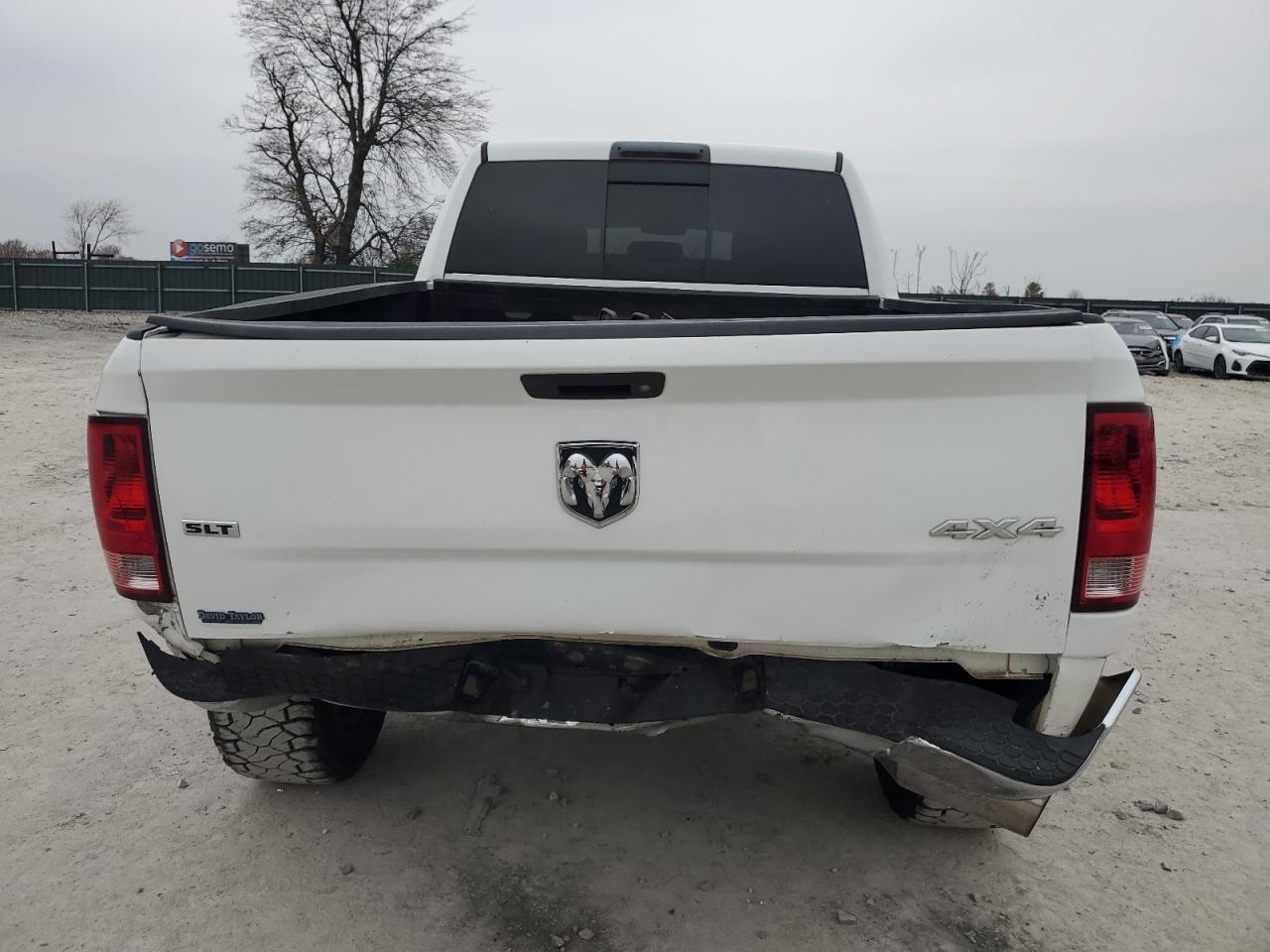 2014 RAM 2500 VIN 3C6UR5DLXEG223889 Copart auction photo, rear end damage thumbnail 6