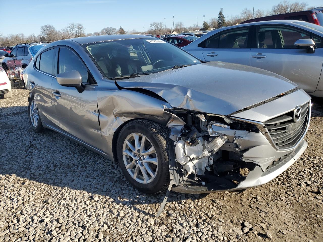 2014 Mazda 3 VIN JM1BM1W70E1214124 Copart auction photo, all over damage thumbnail 4