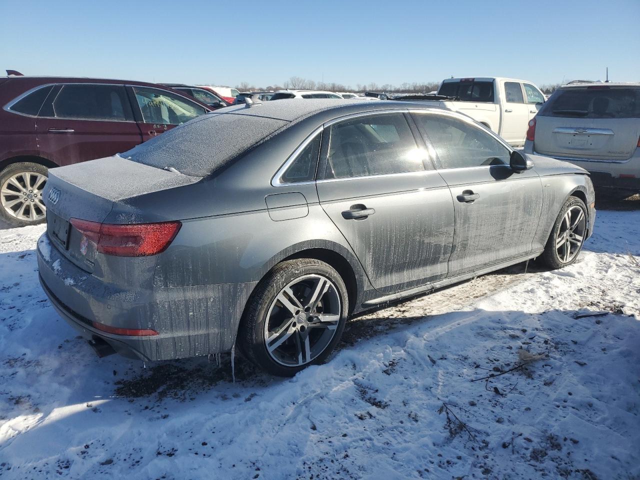 2017 Audi A4 VIN WAUENAF47HN058898 Copart auction photo, front end / rear end damage thumbnail 3