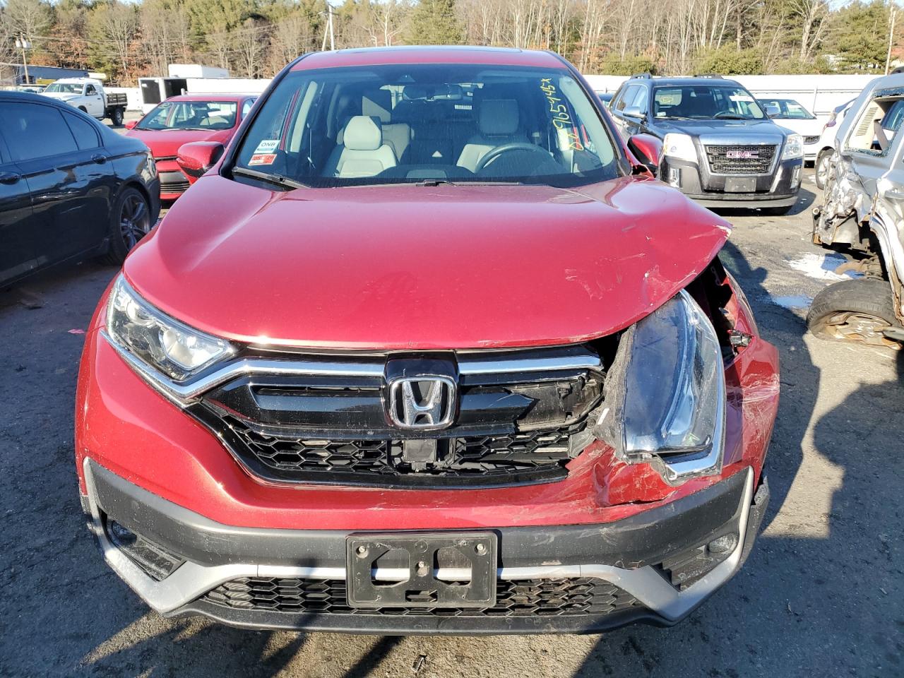 2021 Honda CR-V VIN 2HKRW2H8XMH623372 Copart auction photo, rear end / front end damage thumbnail 5