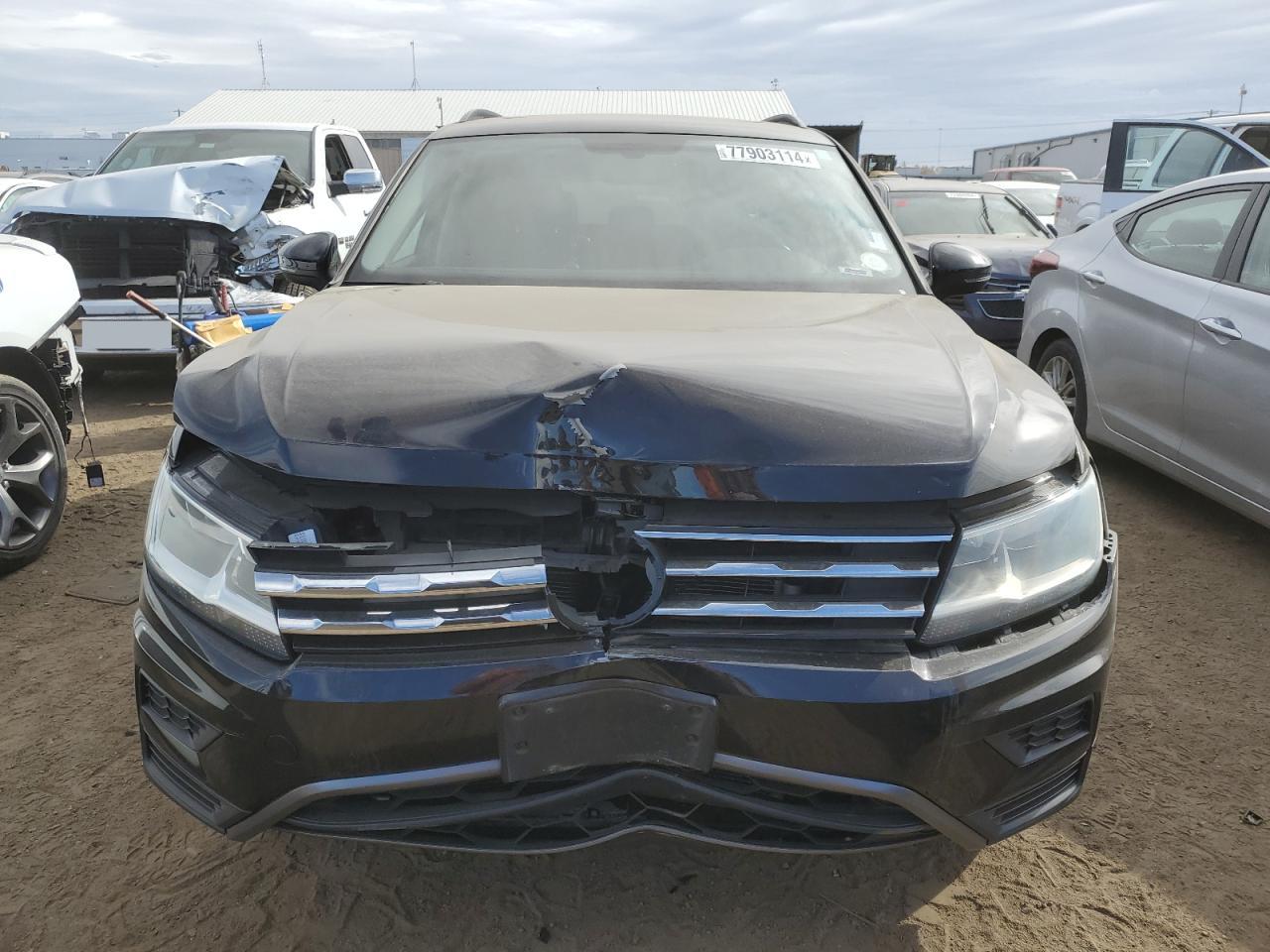2020 Volkswagen Tiguan VIN 3VV2B7AX6LM015614 Copart auction photo, front end / side damage thumbnail 5
