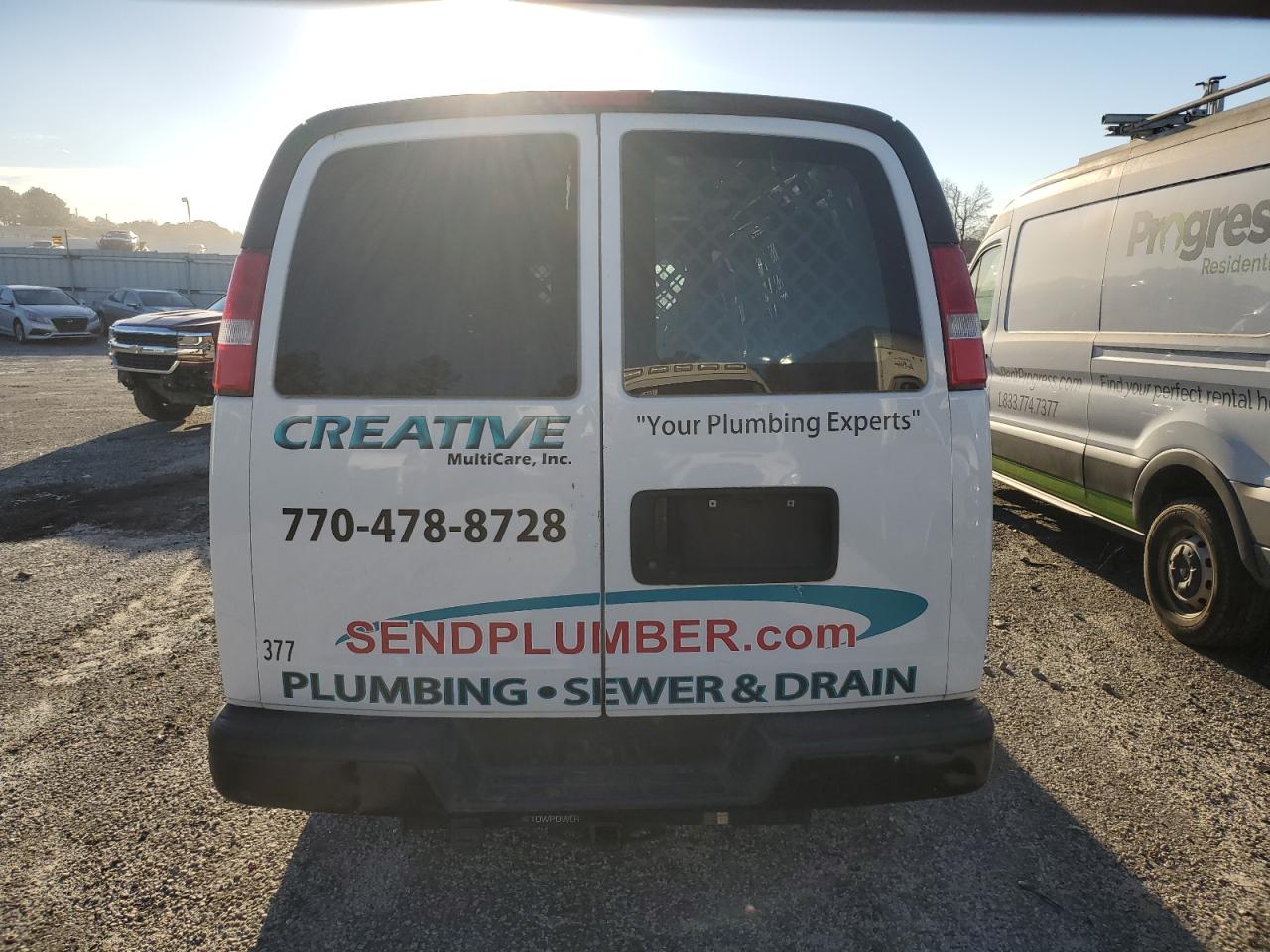 2017 Chevrolet Express VIN 1GCZGHFF4H1105725 Copart auction photo, front end damage thumbnail 6