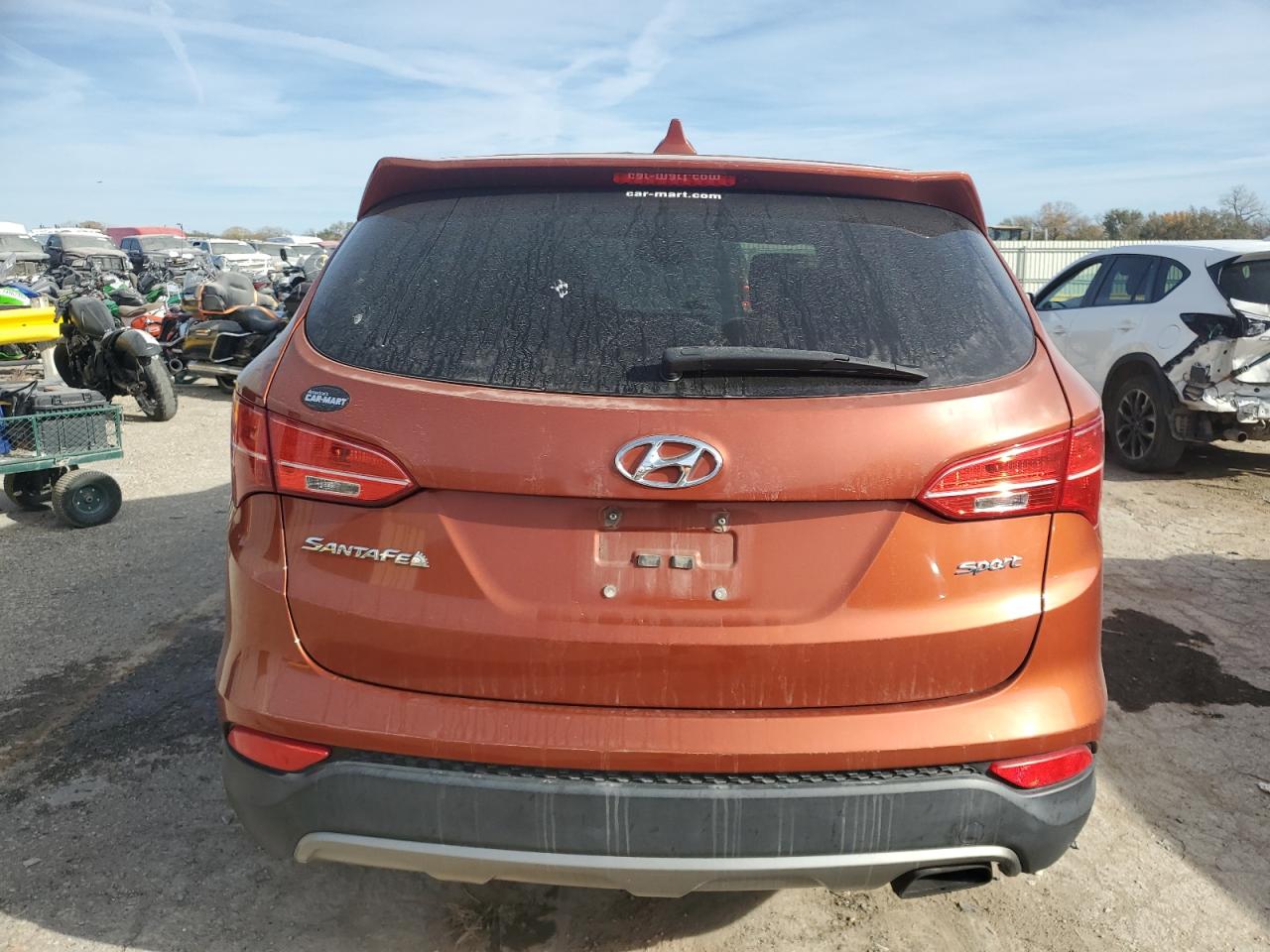 2014 Hyundai Santa Fe VIN 5XYZT3LB0EG146249 Copart auction photo, front end damage thumbnail 6