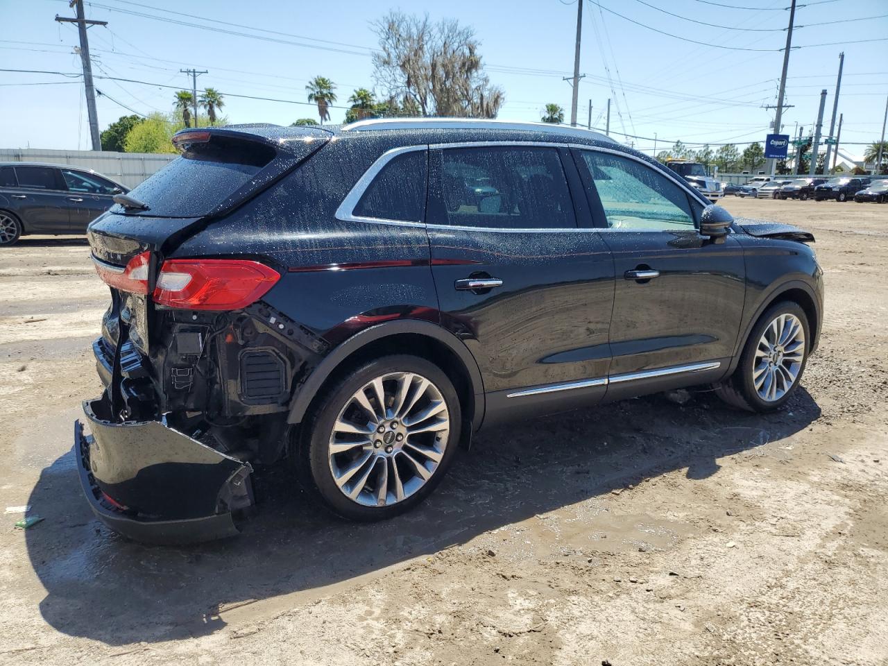 2016 Lincoln MKX VIN 2LMPJ8LR2GBL80021 Copart auction photo, rear end / front end damage thumbnail 3