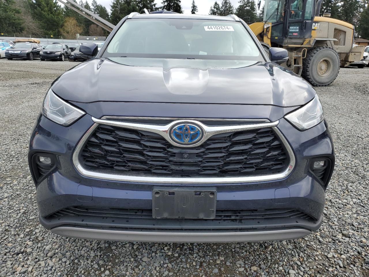 2022 Toyota Highlander VIN 5TDEBRCH8NS083350 Copart auction photo, rear end / side damage thumbnail 5