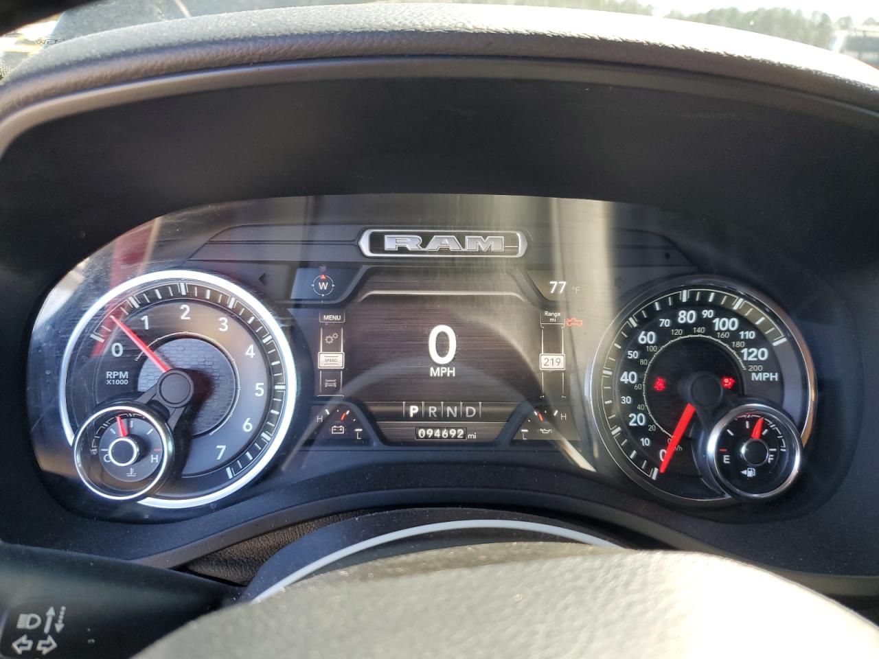 2021 RAM 1500 VIN 1C6RREFT9MN592641 Copart auction photo, rear end damage thumbnail 9