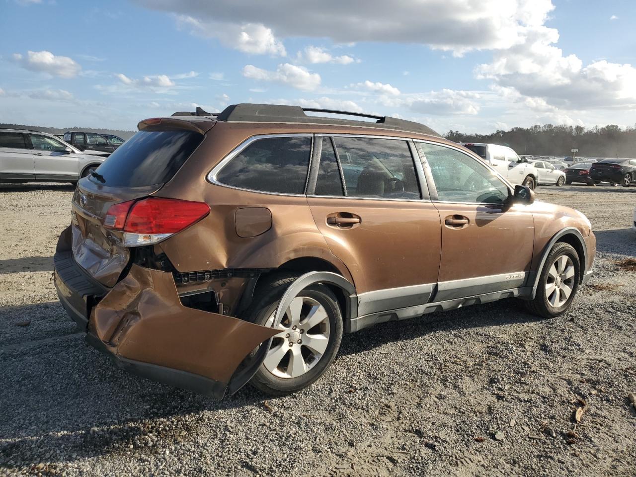 2011 Subaru Outback VIN 4S4BRBLC2B3326282 Copart auction photo, rear end damage thumbnail 3
