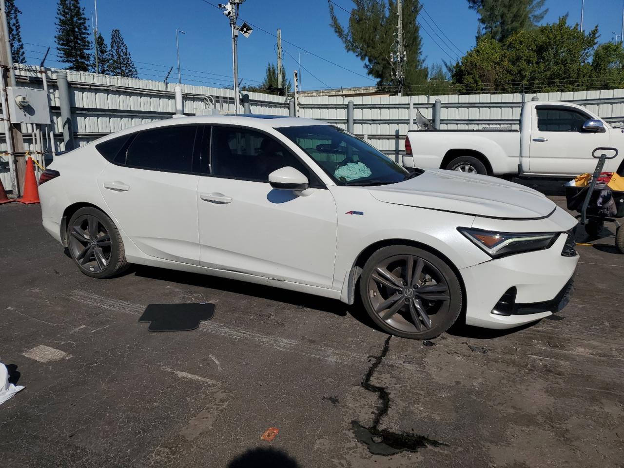 2024 Acura Integra VIN 19UDE4H35RA003574 Copart auction photo, front end / rear end damage thumbnail 4