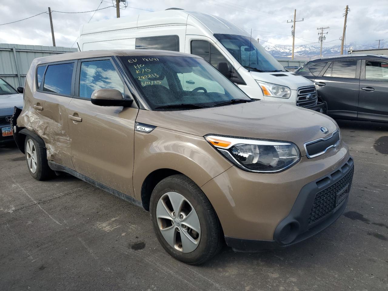 2016 KIA Soul VIN KNDJN2A26G7282213 Copart auction photo, side / rear end damage thumbnail 4
