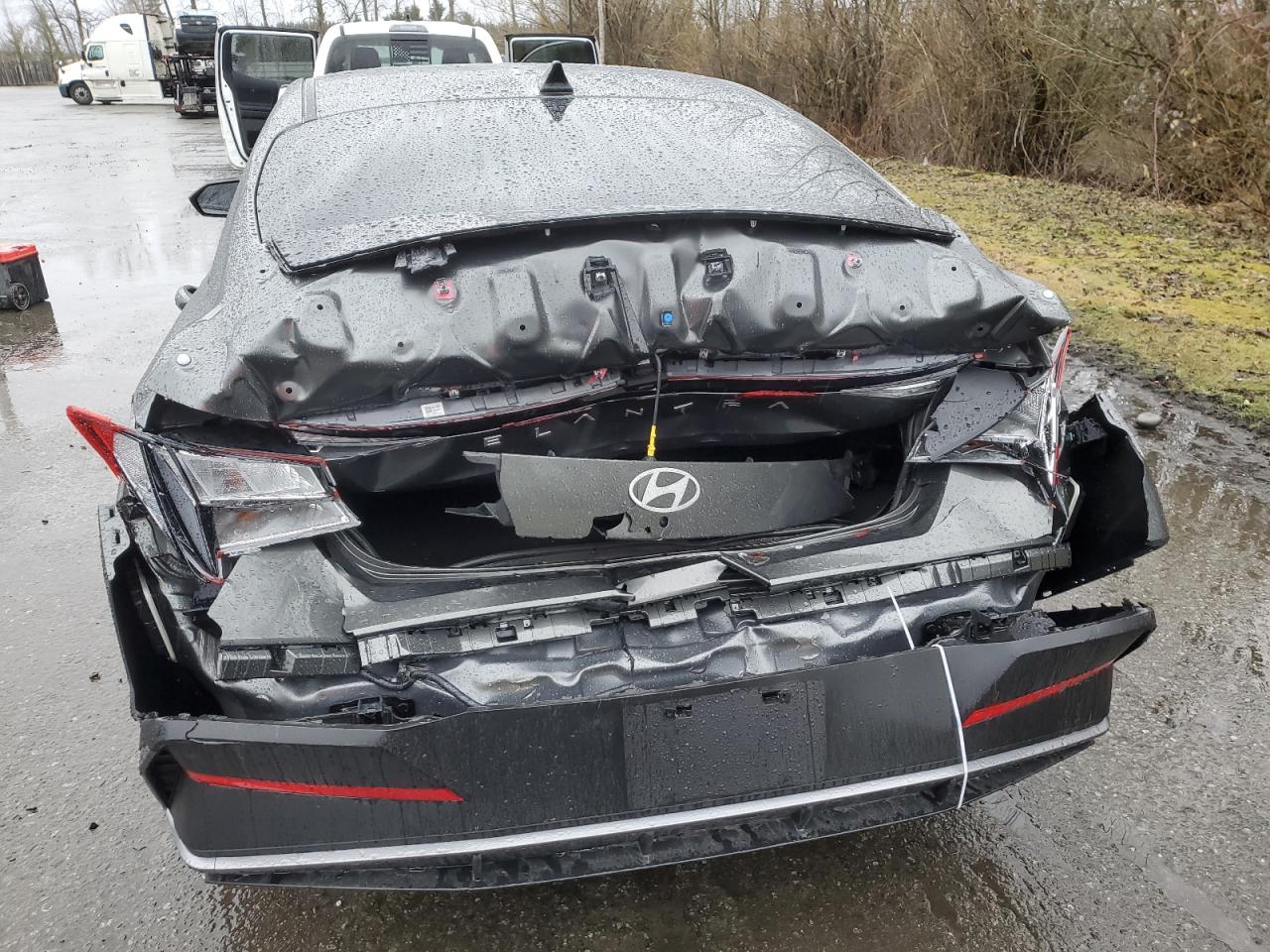 2024 Hyundai Elantra VIN KMHLM4DG3RU836872 Copart auction photo, rear end damage thumbnail 6