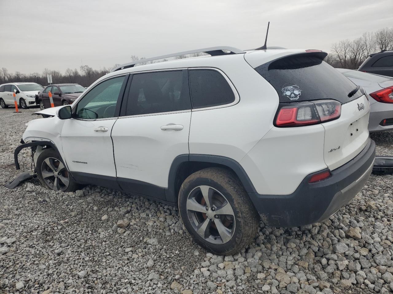 2019 Jeep Grand Cherokee VIN 1C4PJMDX2KD106973 Copart auction photo, front end / side damage thumbnail 2
