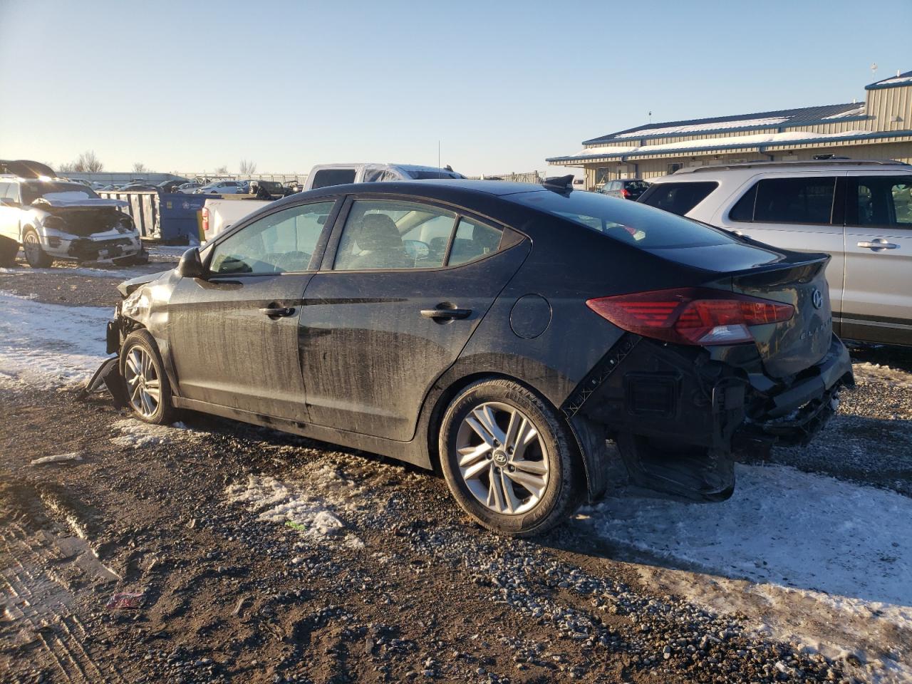 2019 Hyundai Elantra VIN 5NPD84LF7KH458254 Copart auction photo, front end / rear end damage thumbnail 2