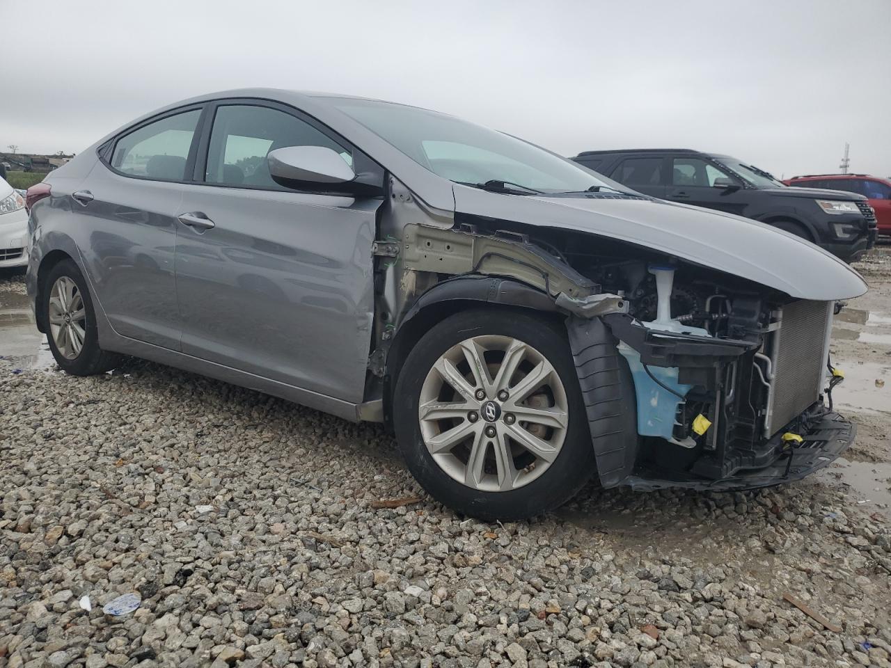 2015 Hyundai Elantra VIN KMHDH4AE8FU351246 Copart auction photo, front end / minor dent/scratches damage thumbnail 4