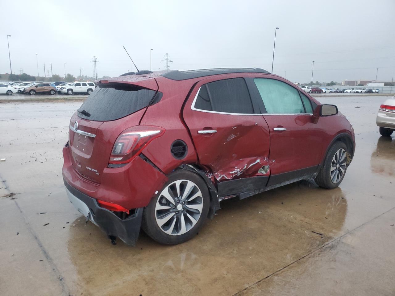 2021 Buick Encore VIN KL4CJESB9MB329774 Copart auction photo, side / rear end damage thumbnail 3
