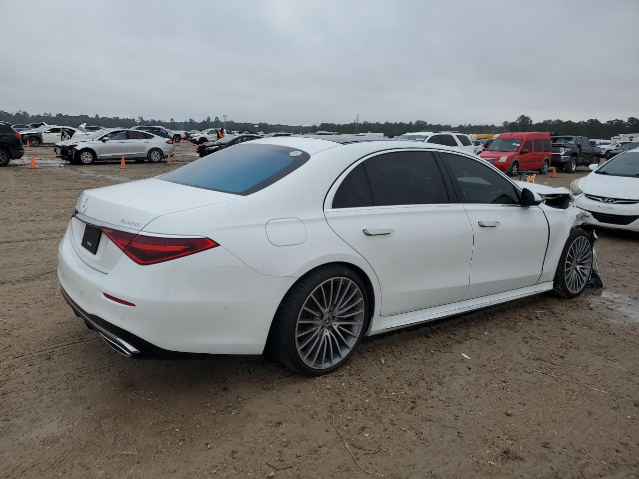 2024 Mercedes-Benz S-klasse VIN W1K6G7GB7RA274038 Copart auction photo, front end damage thumbnail 3