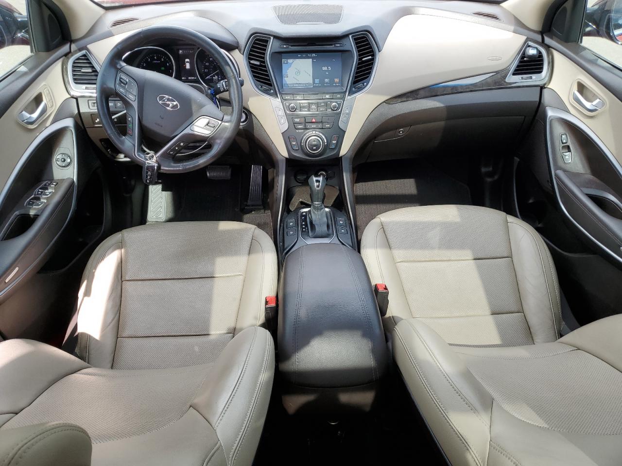 2017 Hyundai Santa Fe VIN 5XYZW4LA9HG484757 Copart auction photo, rear end damage thumbnail 8
