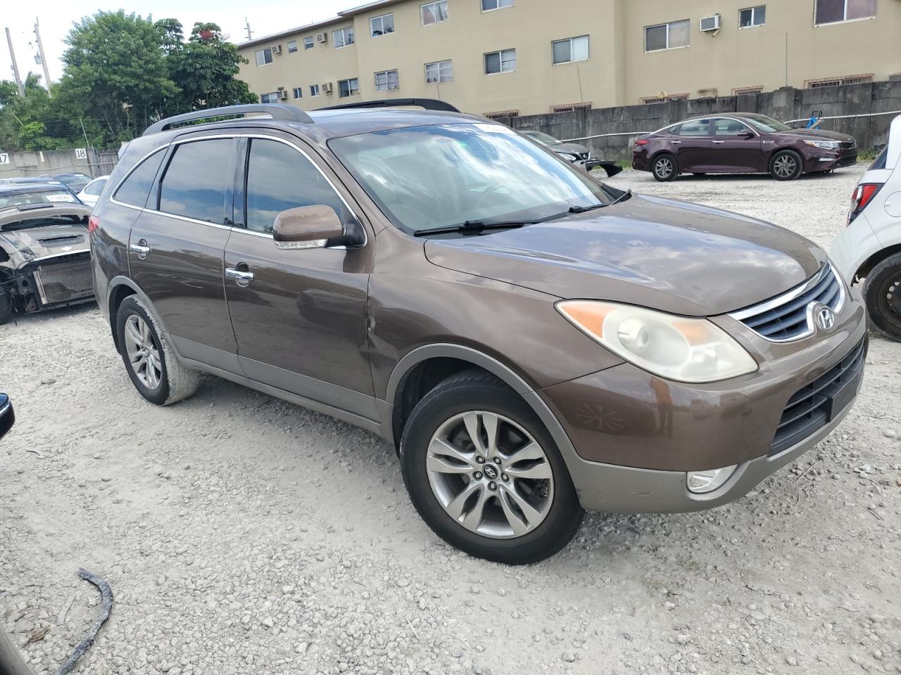 2012 Hyundai Veracruz VIN KM8NU4CC9CU193460 Copart auction photo, rear end damage thumbnail 4
