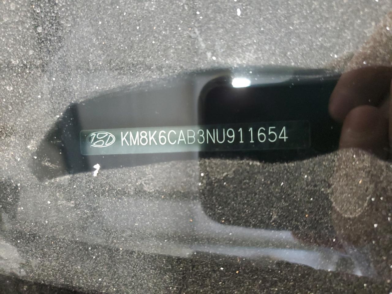 2022 Hyundai Kona VIN KM8K6CAB3NU911654 Copart auction photo, side / rear end damage thumbnail 13