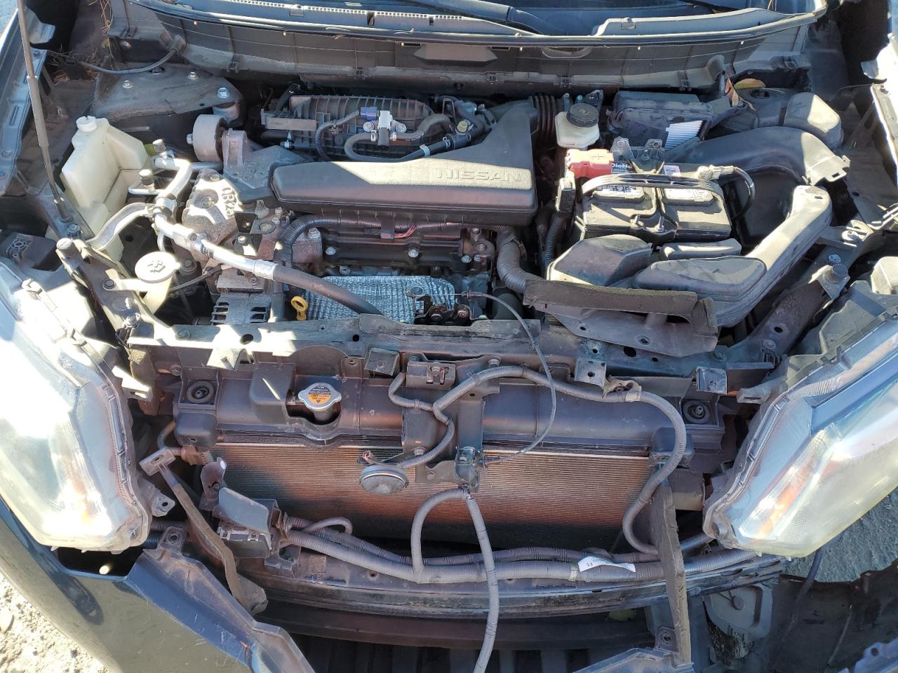 2015 Nissan Rogue VIN 5N1AT2MV0FC887132 Copart auction photo, undercarriage / front end damage thumbnail 12