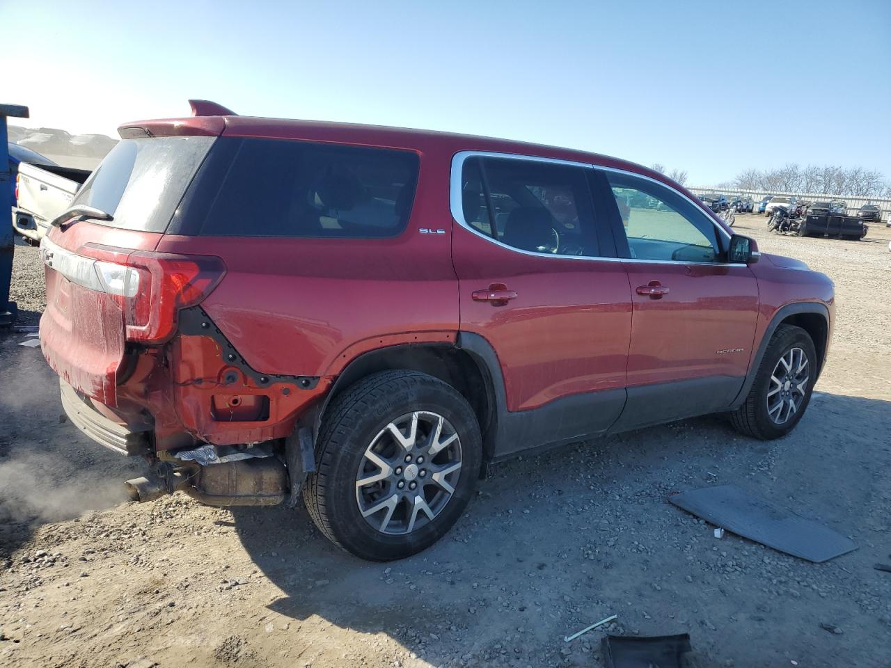2021 GMC Acadia VIN 1GKKNKLA7MZ226729 Copart auction photo, rear end / minor dent/scratches damage thumbnail 3