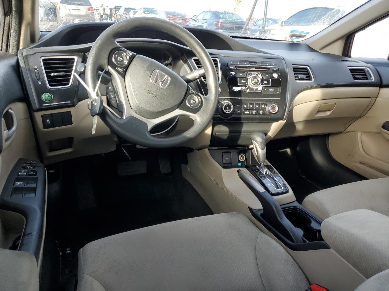 2013 Honda Civic VIN 19XFB2F51DE276252 Copart auction photo, front end / rear end damage thumbnail 8