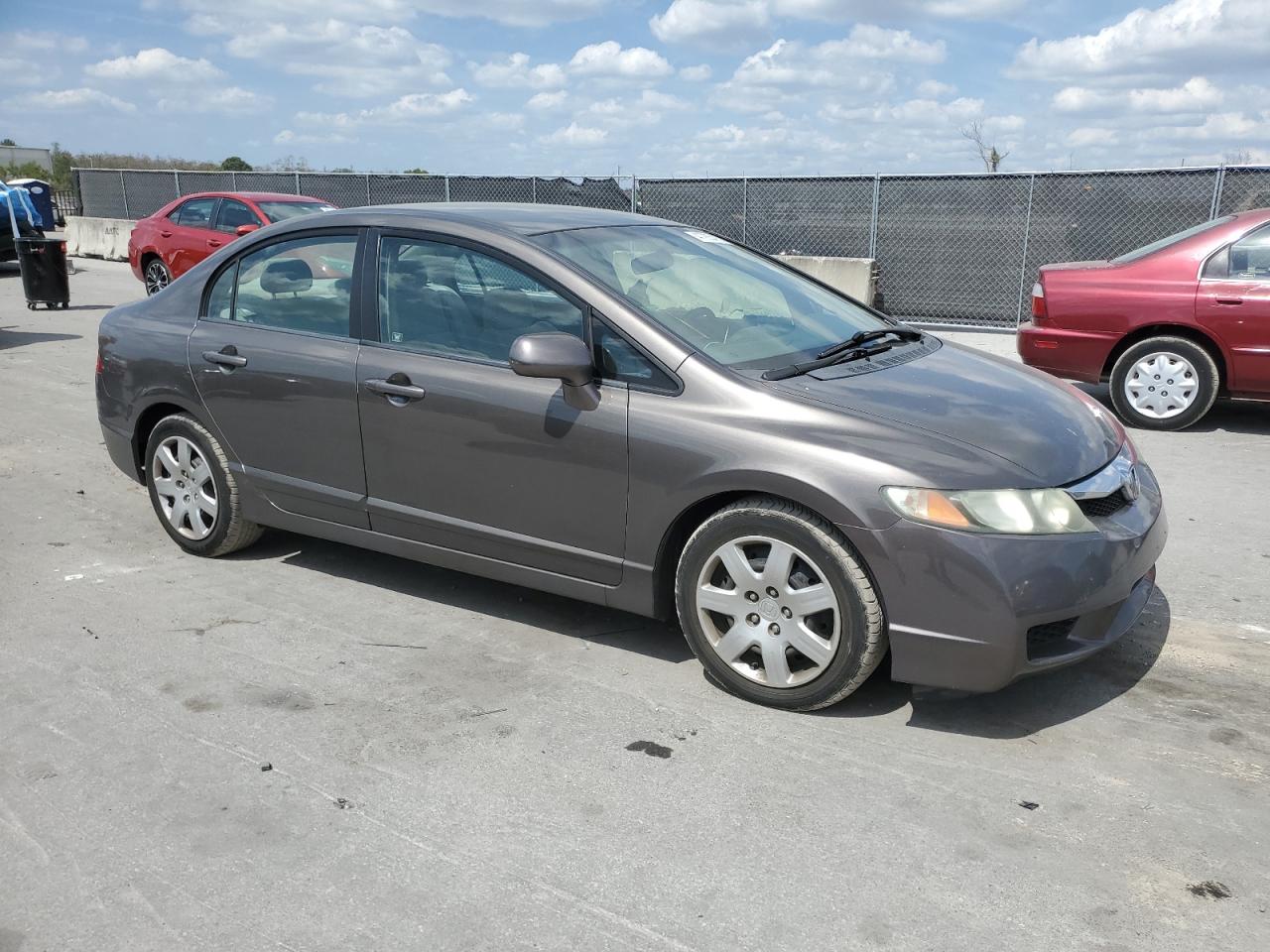 2010 Honda Civic VIN 2HGFA1F53AH566233 Copart auction photo, side / rear end damage thumbnail 4