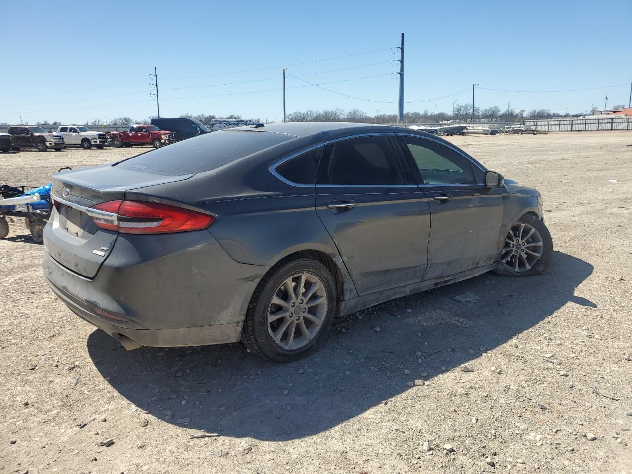 2017 Ford Fusion VIN 3FA6P0HD6HR178798 Copart auction photo, front end / rear end damage thumbnail 3