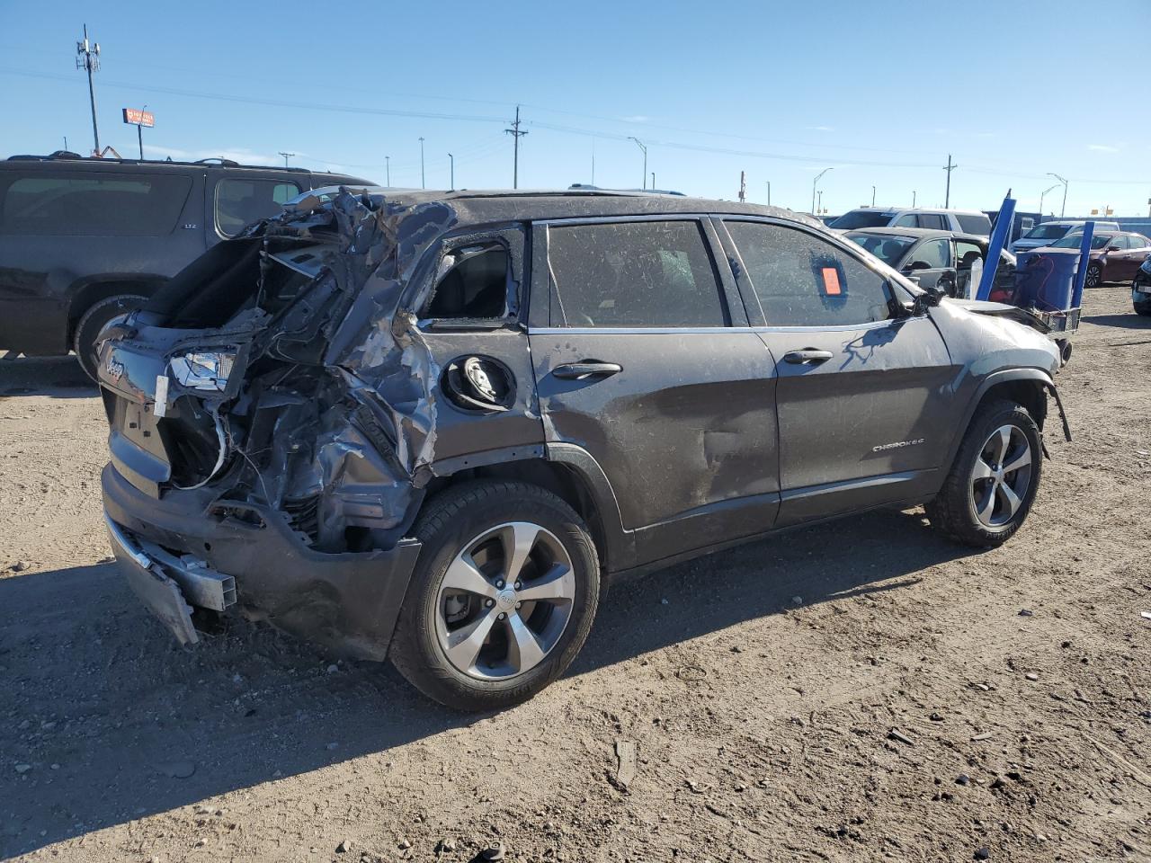 2020 Jeep Grand Cherokee VIN 1C4PJMDN7LD546011 Copart auction photo, rollover damage thumbnail 3