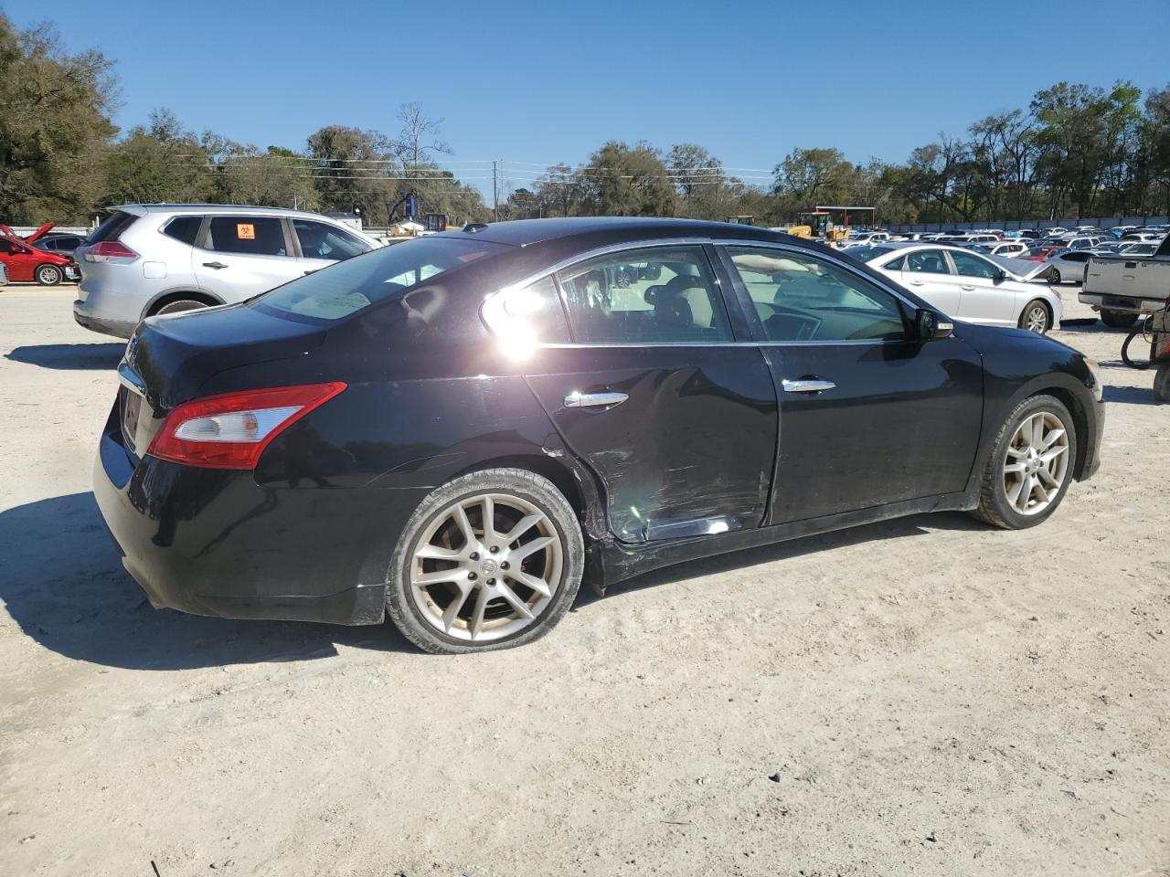 2009 Nissan Maxima VIN 1N4AA51EX9C845822 Copart auction photo, side / rear end damage thumbnail 3