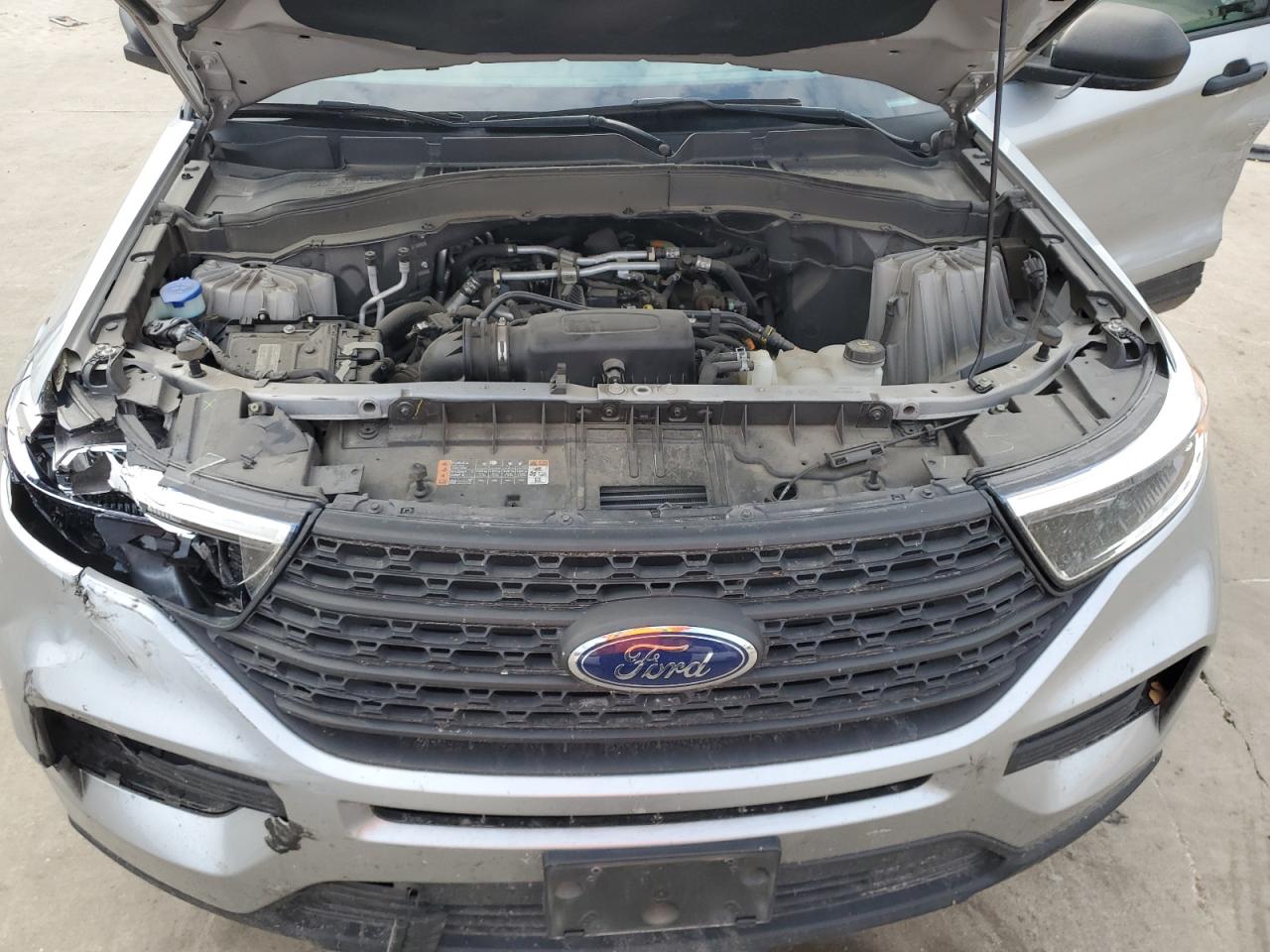 2021 Ford Explorer VIN 1FMSK7BH9MGA39712 Copart auction photo, side / front end damage thumbnail 14
