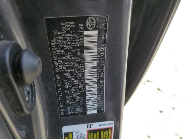 2010 Toyota Corolla VIN 2T1BU4EE5AC451733 Copart auction photo, front end damage thumbnail 12