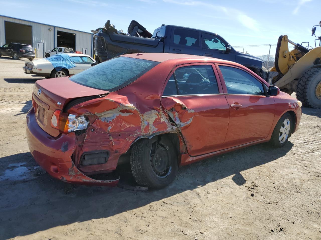 2009 Toyota Corolla VIN JTDBL40E099024682 Copart auction photo, rear end / side damage thumbnail 3