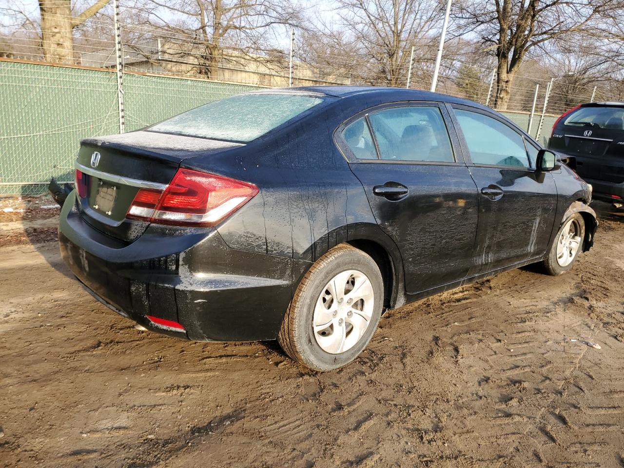 2013 Honda Civic VIN 2HGFB2F5XDH576166 Copart auction photo, front end damage thumbnail 3