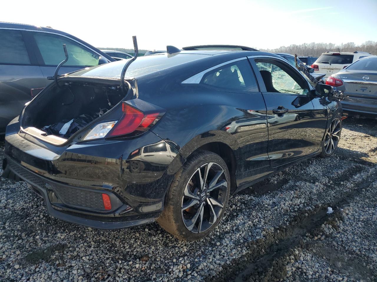 2018 Honda Civic VIN 2HGFC3A58JH750788 Copart auction photo, all over damage thumbnail 3