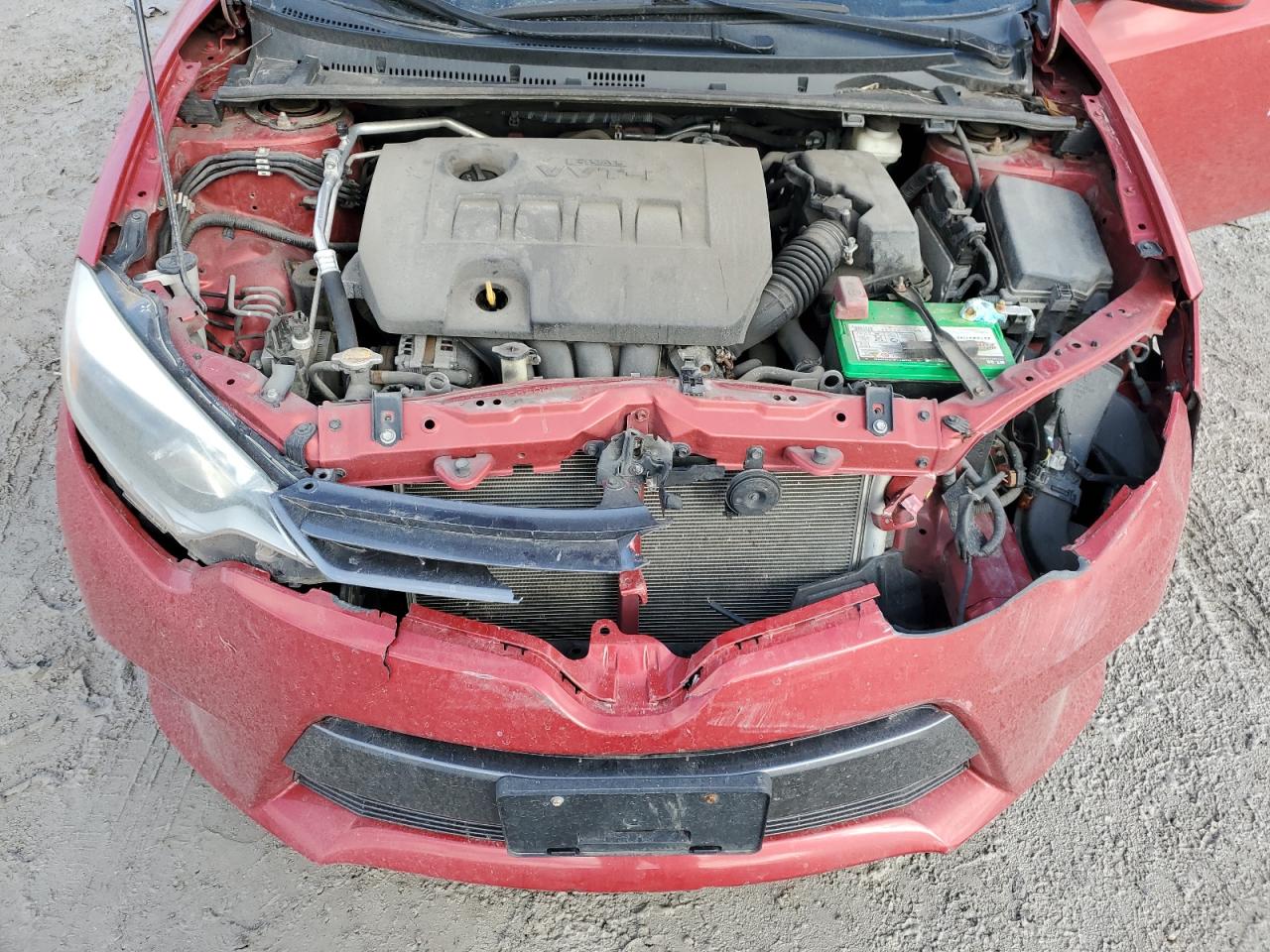 2015 Toyota Corolla VIN 2T1BURHE9FC352252 Copart auction photo, front end / rear end damage thumbnail 11