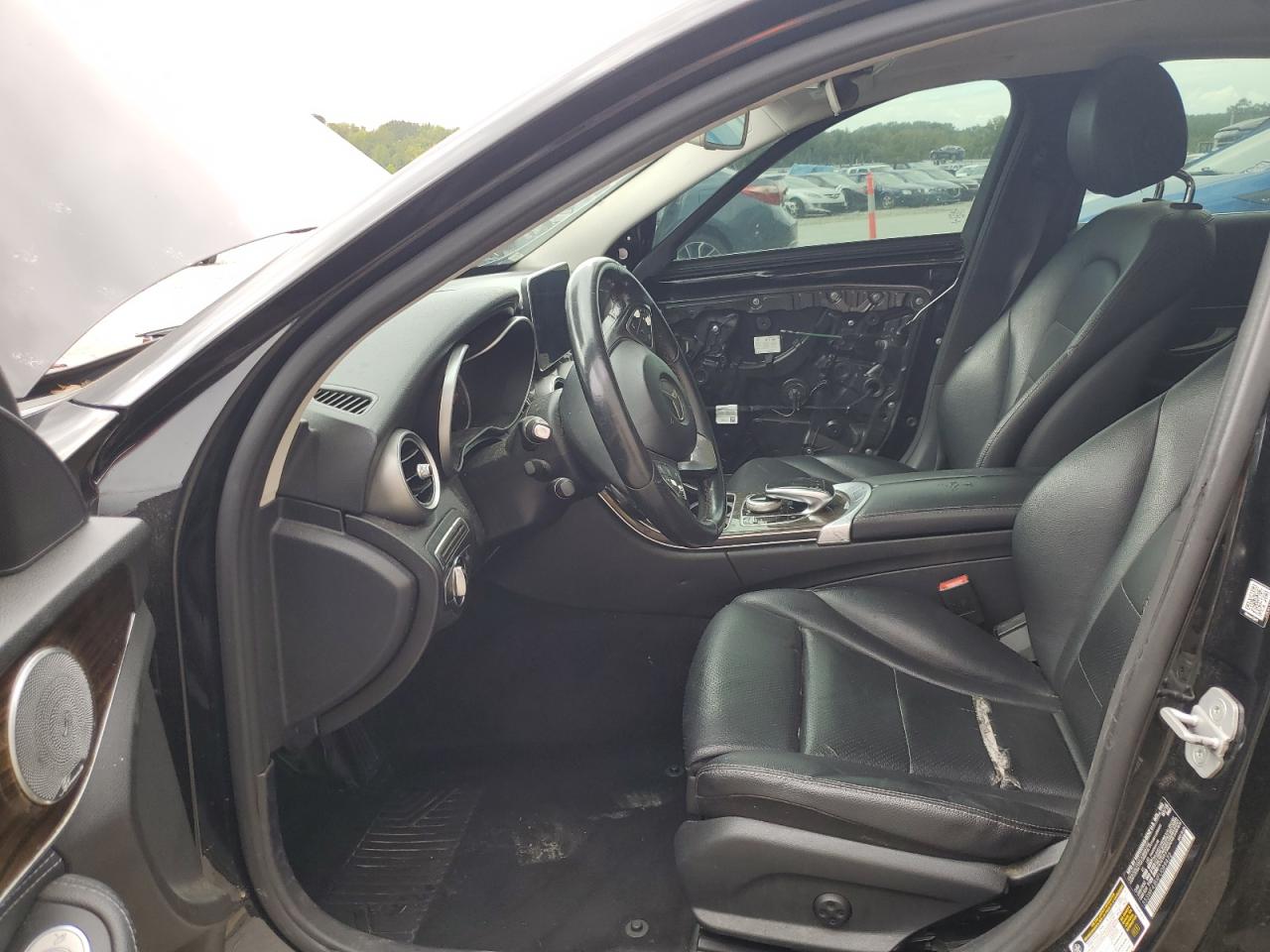 2015 Mercedes-Benz C-klasse VIN 55SWF4JBXFU089472 Copart auction photo, front end / side damage thumbnail 7