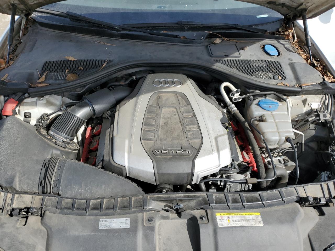 2016 Audi A6 VIN WAUFGAFC9GN075027 Copart auction photo, front end / undercarriage damage thumbnail 11