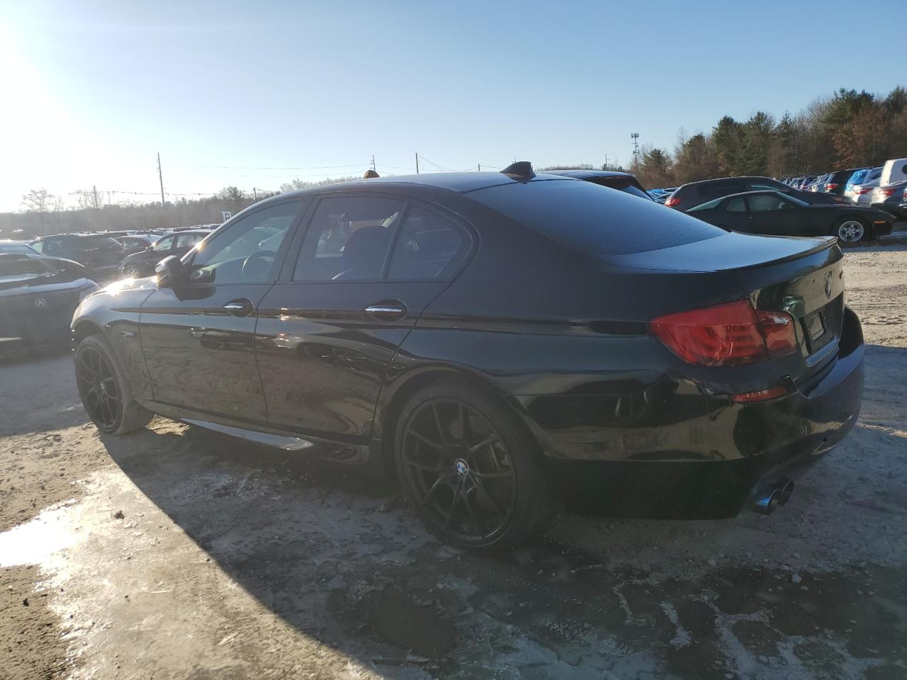 2013 BMW 5er VIN WBAFR9C54DDX79717 Copart auction photo, front end damage thumbnail 2