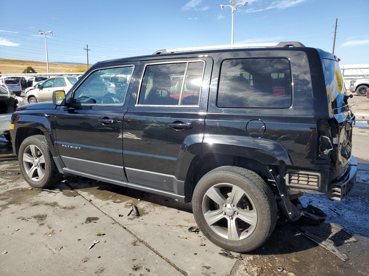 2017 Jeep Liberty (Patriot) VIN 1C4NJRFBXHD206138 Copart auction photo, rear end / hail damage thumbnail 2