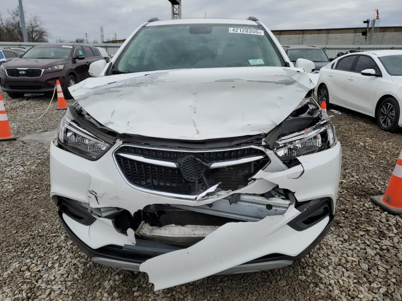 2017 Buick Encore VIN KL4CJBSM2HB038569 Copart auction photo, front end damage thumbnail 5