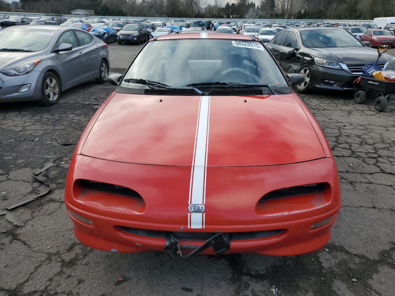 1992 GEO Storm VIN J81RF236XN7557493 Copart auction photo, side damage thumbnail 5