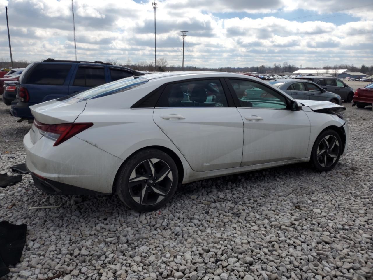 2021 Hyundai Elantra VIN 5NPLN4AG9MH020001 Copart auction photo, front end damage thumbnail 3