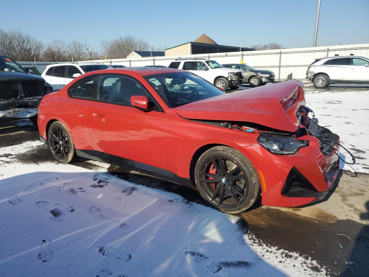 2024 BMW 2er VIN 3MW33CM00R8E53969 Copart auction photo, front end / mechanical damage thumbnail 4