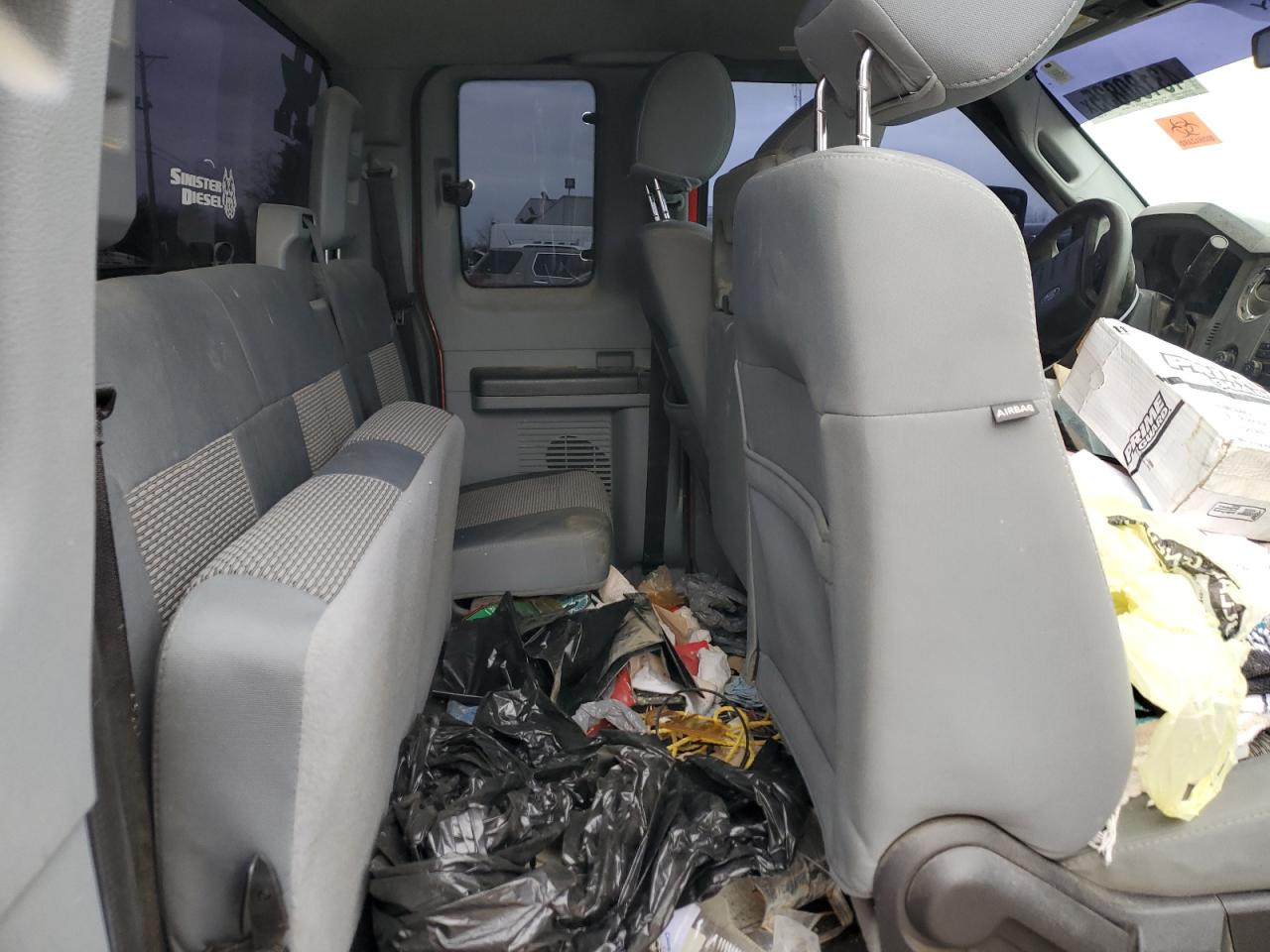 2012 Ford F250 VIN 1FT7X2BT1CEB95420 Copart auction photo, front end / rear end damage thumbnail 10