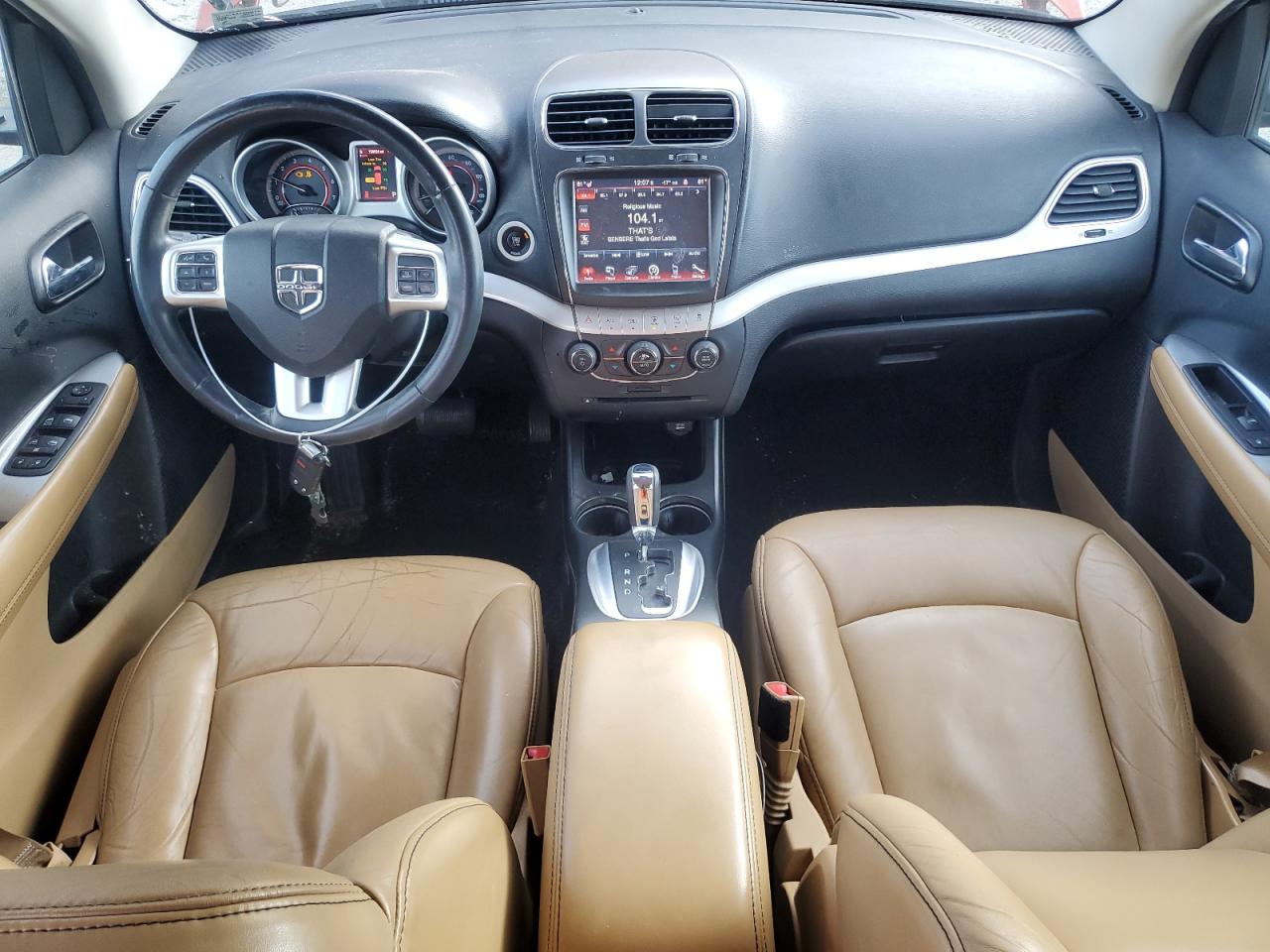 2014 Dodge Journey VIN 3C4PDCBB4ET221971 Copart auction photo, front end / side damage thumbnail 8