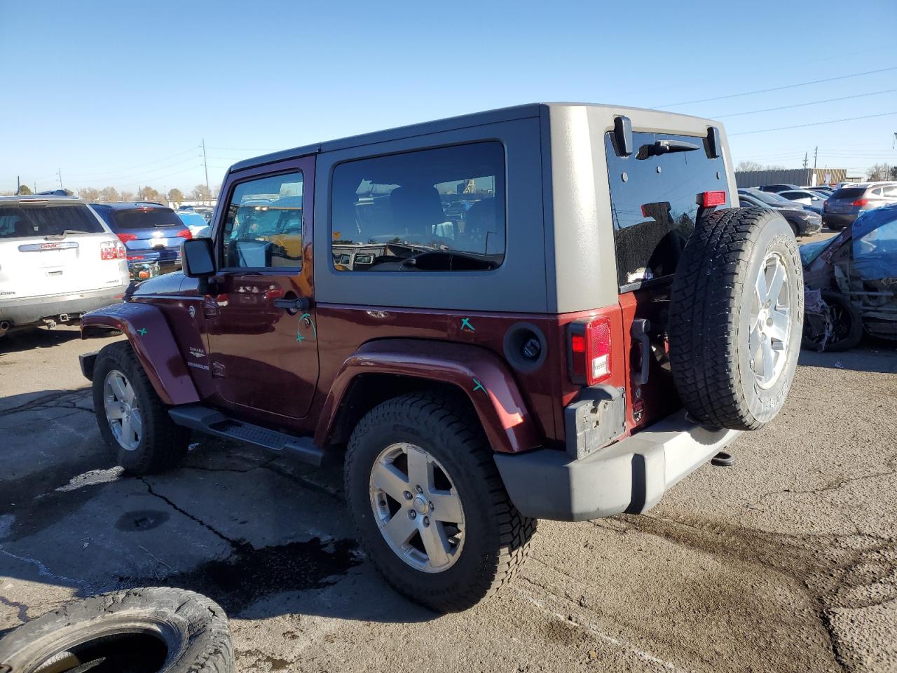 2008 Jeep Wrangler VIN 1J4FA54158L566599 Copart auction photo, all over damage thumbnail 2